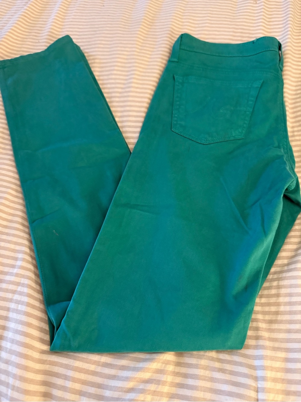 Ag Adriano Goldschmied Teal The Stilt Jeans